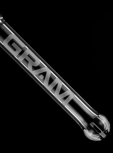 gram hi-flo downstem angled borosilicate glass