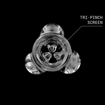 gram tri-flo bowl slide top view label borosilicate glass
